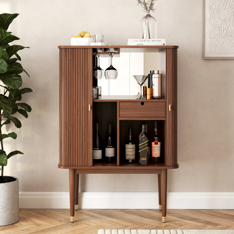 Upright bar cabinet discount